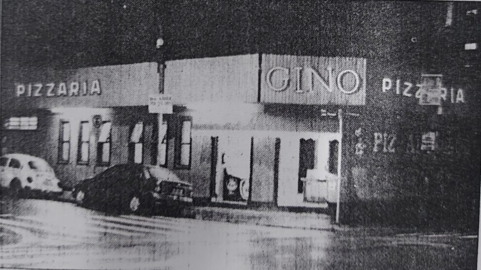 Pizzaria do Gino, na década de 1960